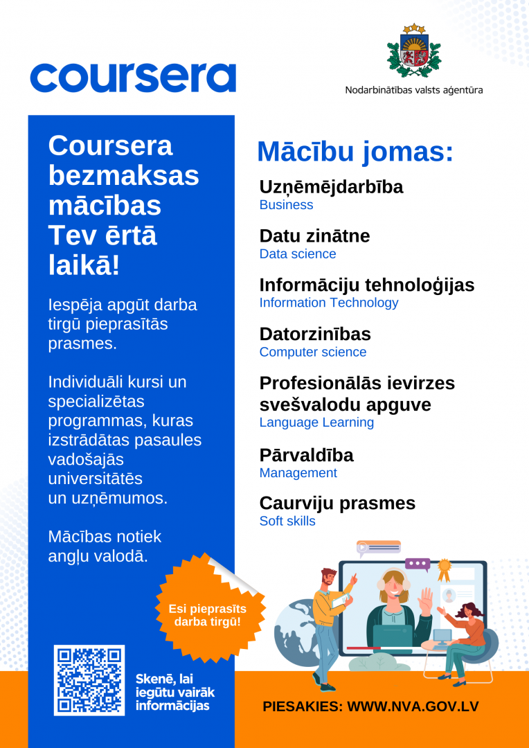 Coursera plakāts 