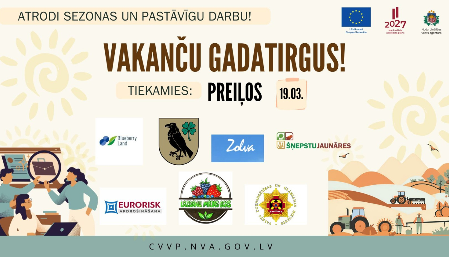 NVA reģionālais vakanču gadatirgus Preiļos