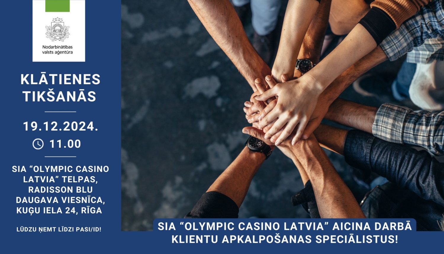 Atvērto durvju diena uzņēmumā SIA “Olympic Casino Latvia”