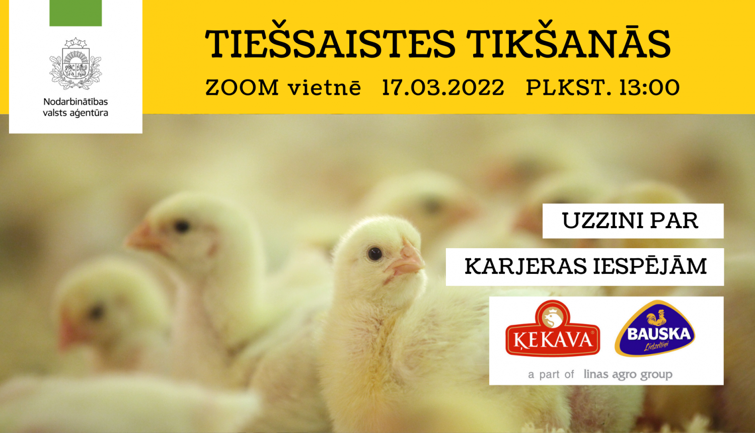 Tiešsaistes tikšanās par karjeras iespējām AS “Putnu fabrika Ķekava”